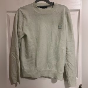 Acne Studios 100% Wool Mint/Seafoam Green Lightweight Sweater
